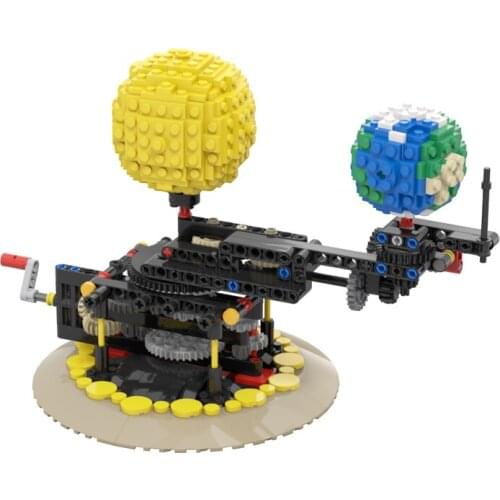 MOC 4477 Earth Moon and Sun Idea Block Model WORLD DIY Diamond Micro Block Building Blocks Bricks Assembly Toys Game