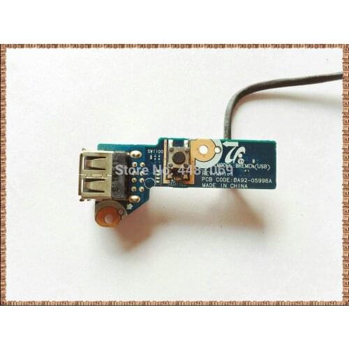BA92-05996A FOR Samsung R530 R540 R580 RV510 R730 R780 USB Power Button Board BA92-05996A With Cable 100% Tested Fast Ship