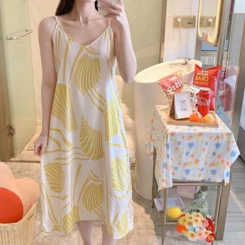 100% Viscose Sleepwear for Women Nightgowns Pyjamas Femme Sleepshirts Homewear Nightdress Sleep Top Night Wear Sleeping Dress