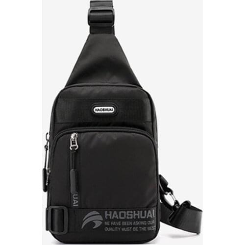 Men Nylon Single Backpack Daypack Male Crossbody Bag Knapsack Travel Sling Shoulder Messenger Chest Pack Bags Rucksack