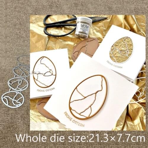 New Design Craft Metal stencil mold Cutting Die Patterned eggs decoration scrapbook die cuts Album Paper Card Craft Embossing