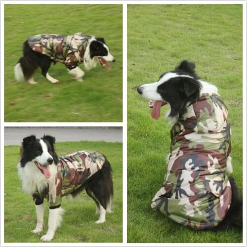 Large Dog Clothes Warm Winter Wadded Jacket Pet Camouflage Coat For Husky Samoyed Golden Retriever Big Size Dog Costume Coat