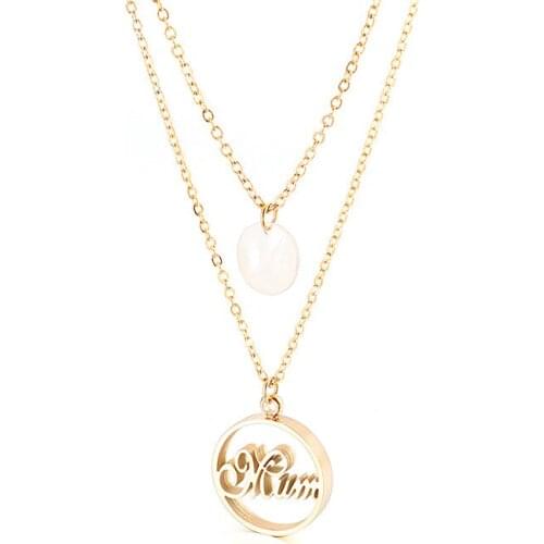 Gold color Pendant Necklaces For Women Stainless Steel Necklace Men 2020 Fashion Jewelry