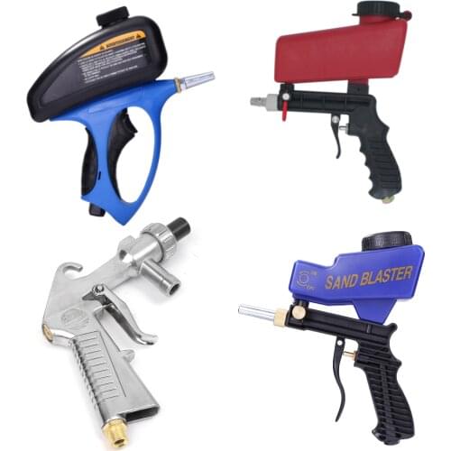 Sandblasting Gun Handheld Pneumatic Anti-rust Sandblaster Protection Sand Gravity Sandblasting Machine Mini Air Sandblaster Tool