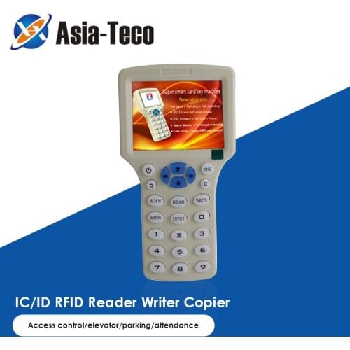 RFID Reader Replicator Writer Duplicator Multifunctional ID IC card Replicator for 125Khz 13.56Mhz Cards LCD Screen Duplicator