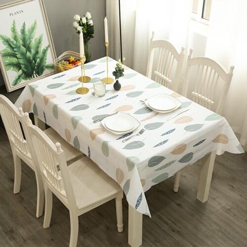 Nordic table cloth waterproof disposable plastic hot oil student plaid tablecloths tablecloth table cloth PVC table mats