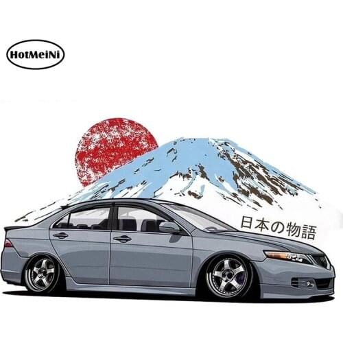 HotMeiNi 13cm x 7.1cm Japanese Story JDM Vinyl Sticker Funny Car Window Bumper Decal Waterproof Car Sticker Accessories