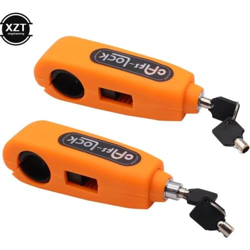 Motorcycle Handlebar Lock Scooter Safety Lockstitch Brake Throttle Grip Anti Theft Protection Security Universal Mini Lock