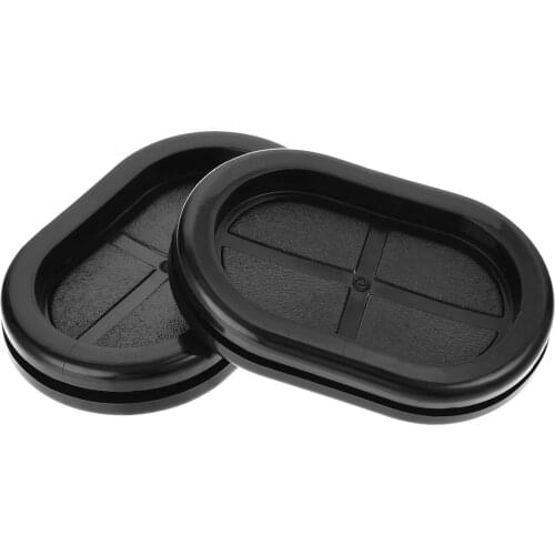 Uxcell Rubber Grommet Oval Double-Sided Mount Size 40 x 25 mm for Wire Protection 4 Pcs
