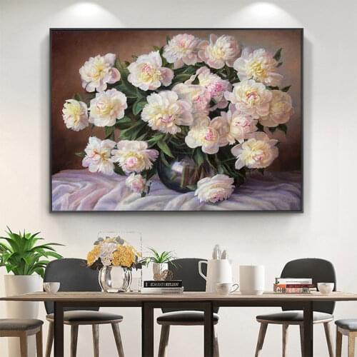 Sunflowers Flower DIY Cross Stitch Embroidery 11CT Kits Craft Needlework Set Cotton Thread Printed Canvas Home Dropshipping