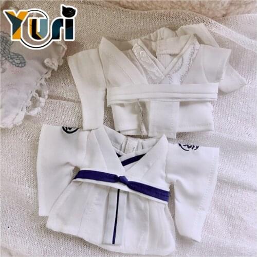 Yuri The Untamed Wei Wuxian Lan Wangji Plush Doll Ancient Costume Clothes For 15cm Toy Stuffed Soft Figure Cosplay Kids Gift C