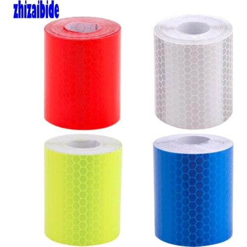 Zhizaibide 5cmx3m Safety Mark Reflective Car-Styling Self Adhesive Warning Tape Automobiles Motorcycle Stickers