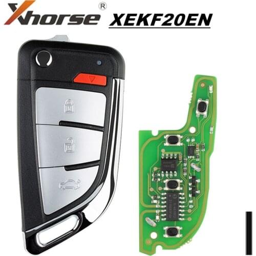 1PCS/LOT Xhorse XEKF20EN Super Remote Knife Type 4 Buttons with Super Chip