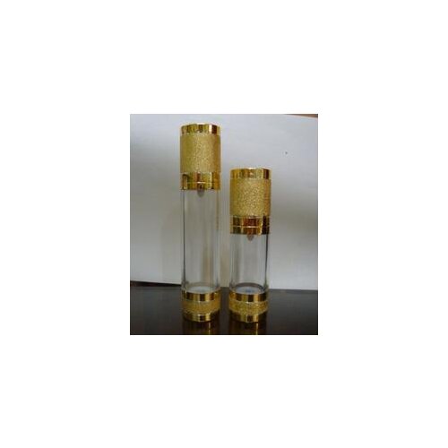 10PCS 30ml 50ml golden airless cosmetics packing bottle, suit bottle,press emulsion/lotion bottle