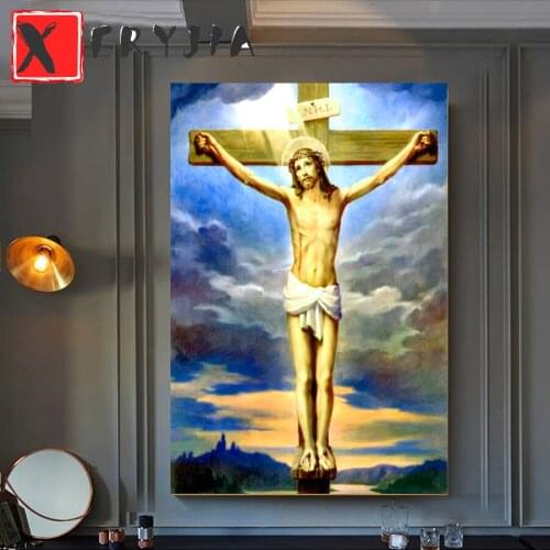 Diamond Painting Religion Christian Jesus Wall Decor Full Square Diamond 5d Embroidery Cross Stitch Portrait Series Needle Gifts