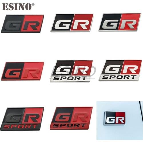 Car Styling Gazoo Racing GR GR MN 3D Car Zinc Alloy Badge Adhensive Metal Emblem Decal for Toyota Supra AE86 GT86