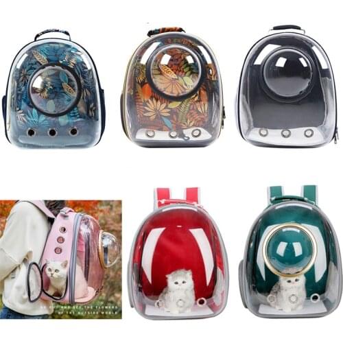 Pet Bag Large Multifunctional Fashion Fat Cat Bag Full Transparent Space Bag Breathable Dog Backpack Portable Outing