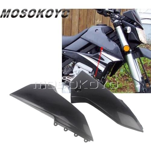 1 Pair Enduro Motocross Black Front Side Air Box Panels Oil Tank Cover for KAWASAKI D-Tracker X 2008-2019 KLX250 S/SF