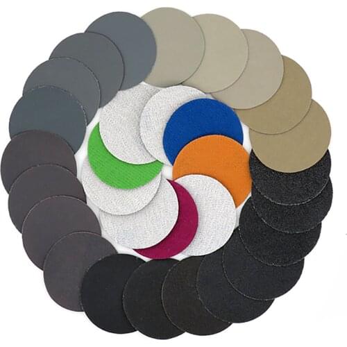 10/20/50/100pcs 4 Inch 100mm Waterproof Sanding Discs Hook Loop Silicon Carbide Sandpaper 60 to 10000 Grit for Wet/Dry Polishi