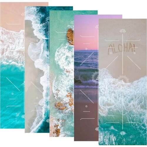 Eco Friendly Beach Travel Yoga Mat Natural Rubber Suede Exercise Mat Outdoor Gym Fitness Mats Home Meditation Pilates Pad