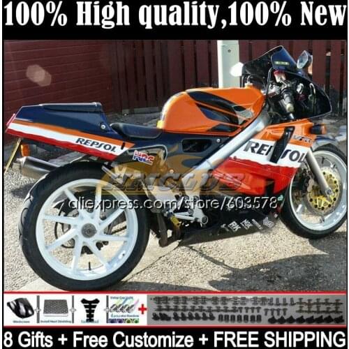 Body For HONDA RVF VFR 400 R RR CC NC35 94 95 96 97 98 36CL.0 VFR400 R V4 VFR400R 1994 1995 1996 1997 1998 Fairing Repsol Orange