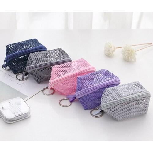 Makeup bag beauty makeup egg makeup cotton powder puff sponge egg lady bag change key chain bag dust breathable anti mildew