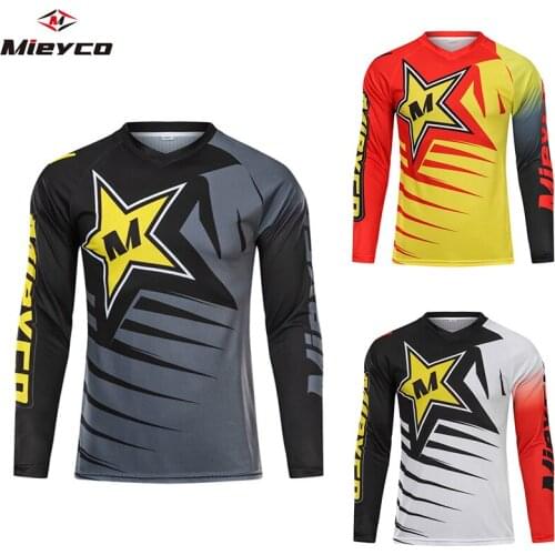 Mieyco Downhill Jersey Camisa Ciclismo Fiets Shirt Racing Rower Sport Vtt Clothing Maillot Ciclismo Hombre Jersey Mujer MTB