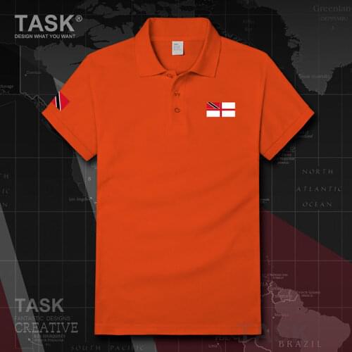 Navy Trinidad and Tobago TTO Trinidadian Military Tactical Army short sleeve Polo shirt mens Turn-down Collar Business male tops