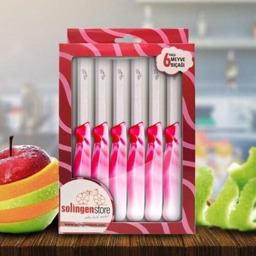 Modern Trend 2021 Solingen Fruit Knife Dark Pink kitchen accessories для кухни cocina accesorio cozinha