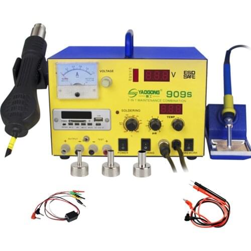YAOGONG 909S 15v2 soldering iron of constant voltage DC power supply for hot air gun desoldering platform