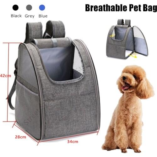 34x28x42cm Portable Double Shoulder Strong Pet Carrier Backpack Dog Cat Outdoor Travel Carrier Packbag Mesh Pet bag Foldable