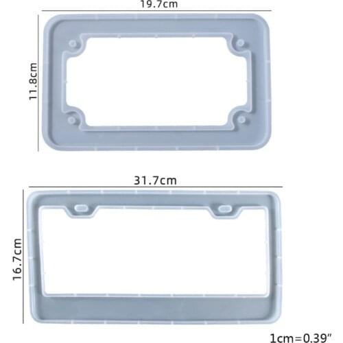 License Plate Frame Resin Mold Car License Plate Protective Cover Silicone Mould