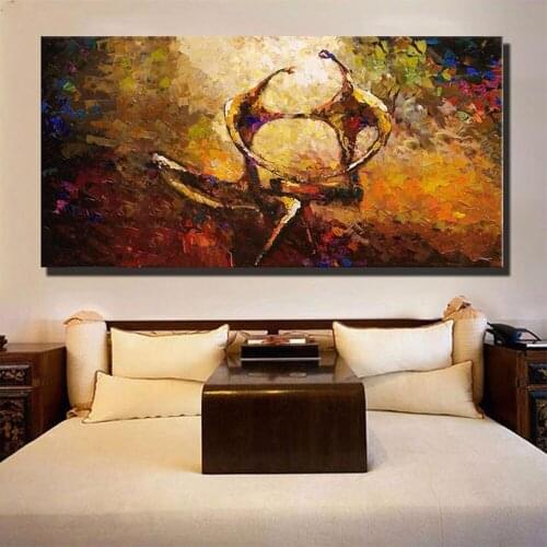 Handpainted Figures Picture Modern Abstract Oil Painting Canvas Painting Wall Art for Home Decoration by Top Artist Decor Home