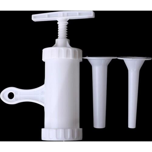 Manual Sausage Meat Fillers Machine Hand Operated Sausage Maker Funnel Nozzle