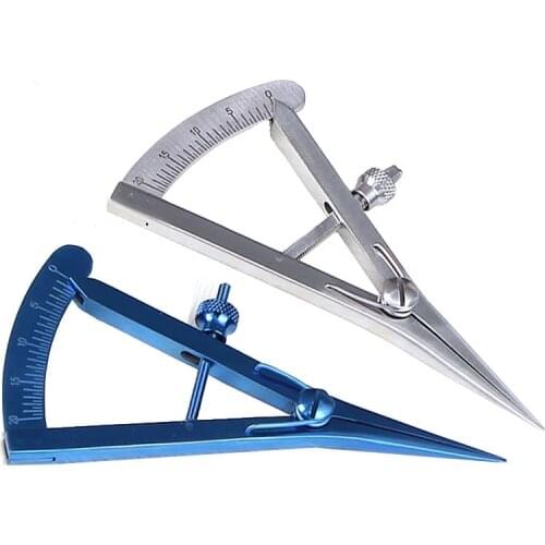 Stainless Steel/ Titanium Alloy Screw adjustment styles Caliper 20mm Straight Ophthalmic Eye Instrument Tool Eyelid Caliper