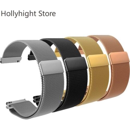 Magnetic Suction Strap Stainless Steel Replacement Strap 20/22mm Huawei Watch GT 2e Milan Smart Home