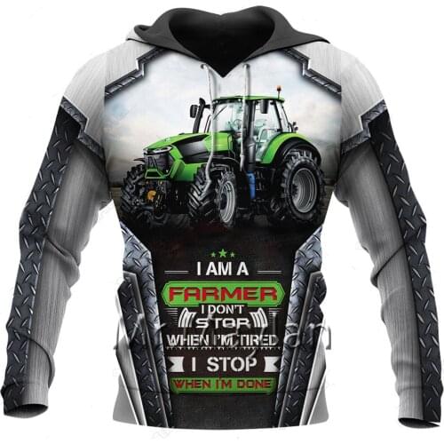 Beautiful Tractor Printed Full 3D Jacket Mens Anime Hoodies Men/Women Harajuku Unisex Sweatshirt Boys Streetwear Outfits T0232