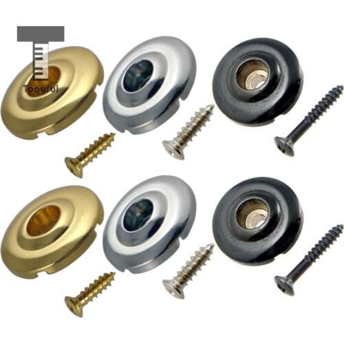 Tooyful 2pcs Vintage Round String Tree String Retainer for Bass Electric Guitar Parts Accessories