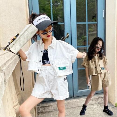 Baby Girl And Boys Tops + Shorts 2cps Sets 2021 Summer New Fashion Loose Suits Children Clothes Teenage Suits wz213 Wholesale