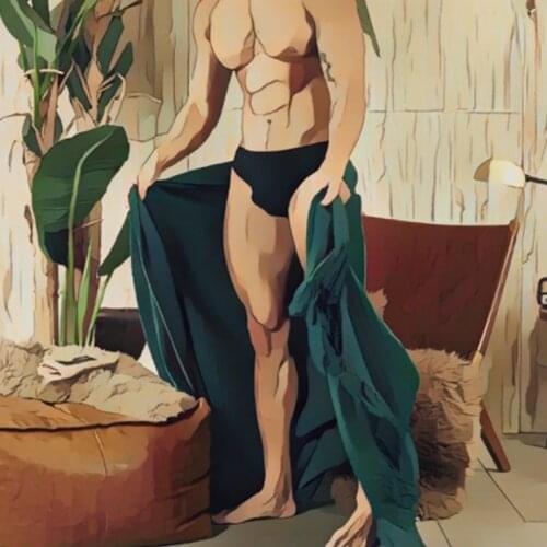 ADANNU Briefs Sufficient Capacity Underwear Seamless Heat Bonding Naturally Microfiber Fabric Inside Printed Tagless Label Pants