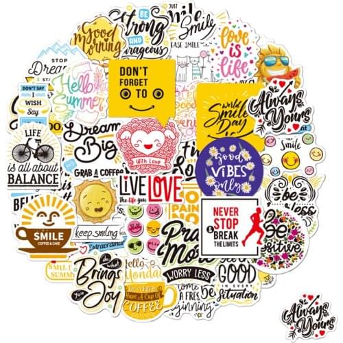 Inspirational Stickers for Laptop 50pcs Reward Motivational Stickers for Teens Students and Employees Waterproof Positive Decals