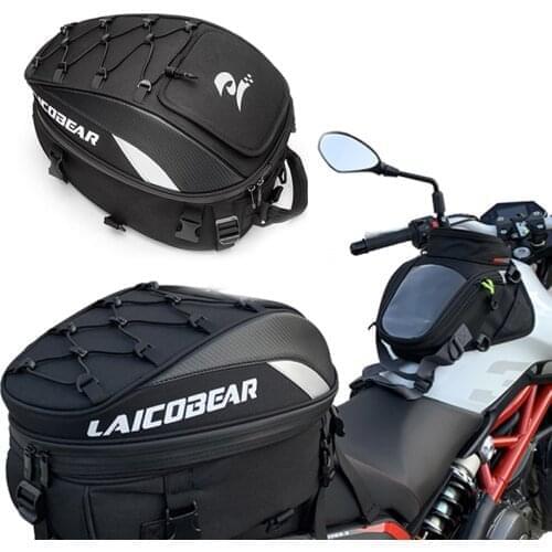 Waterproof Motorcycle Tail Bag Multi-functional Durable Rear Motorcycle Seat Bag High Capacity Rider Backpack 11-MC-0102 Latest