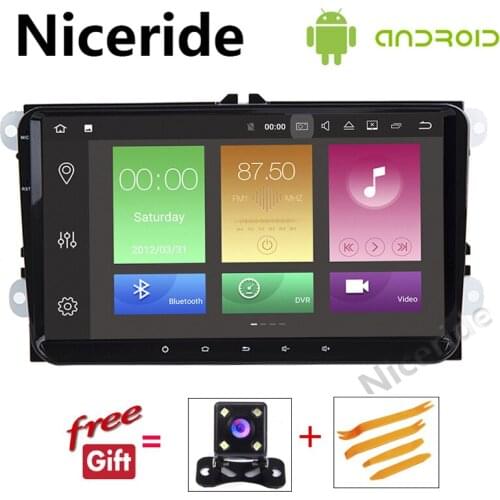 Octa Core 4G+32G 2 Din Android 8.0 Car Dvd Radio Player for Vw Passat B5 B6 Golf 4 5 Tiguan Polo Skoda Octavia Rapid GPS IPS HD