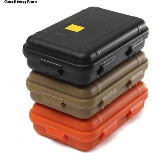 1PCS Outdoor Plastic Waterproof Airtight Survival Case Container Camping Outdoor Travel Storage Box