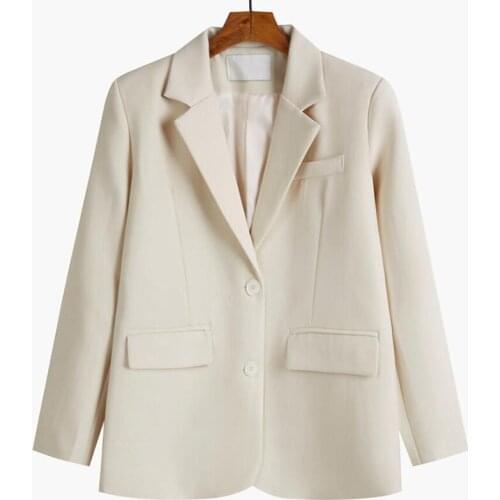 2021 Spring Autumn High Quality Blazers Women Suit Plus size Long sleeve jacket Casual tops Female Loose Blazers Coat