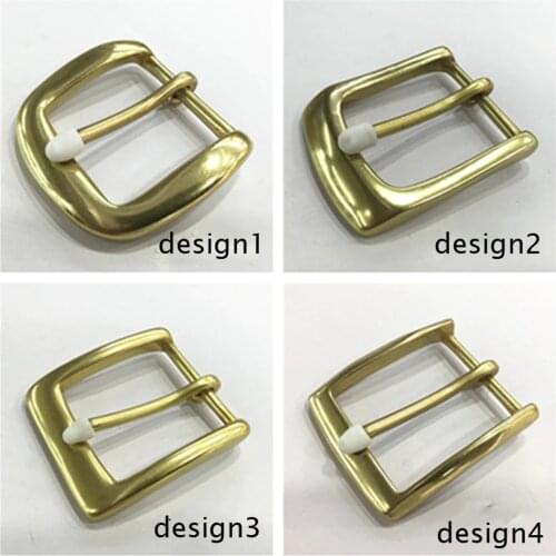 40mm inner width solid brass men women belt pin buckle 3pcs/lot