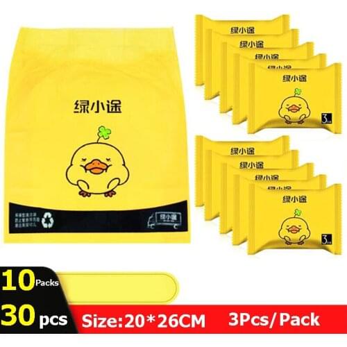 10/20 Packs Car Garbage Bag Cartoon Creative Auto Cleaning Bag Disposable Trash Bags Sticking Type Car Home Office Accessories
