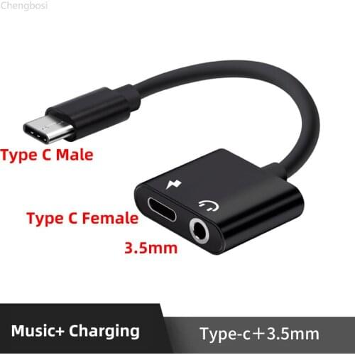 USB Type C To 3.5mm Earphone Jack Adapter For Leeco Le Max 2/Pro 3 S3 Aux Audio Cable Headphone Charger Charging USB-C Converter