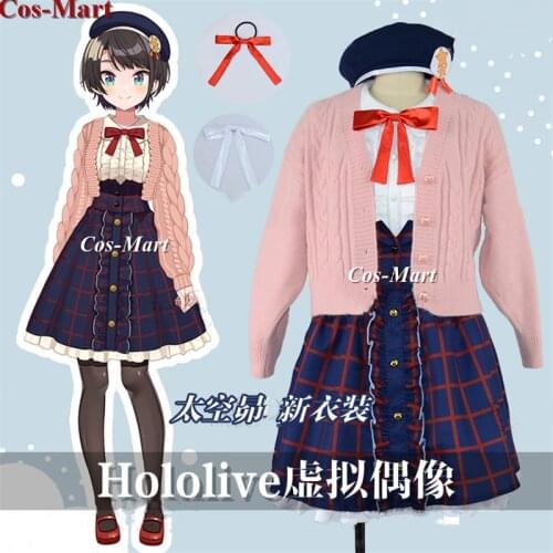 Anime VTuber Hololive Ozora Subaru Cosplay Fashion Cute Leisure Uniforms Female Activity Party Role Play Clothing Custom-Make