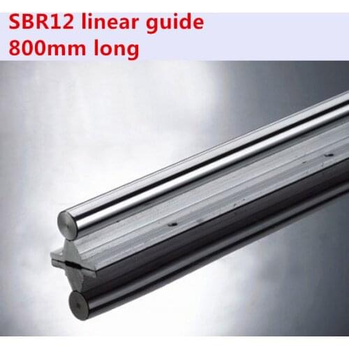Free Shipping 12mm linear rail SBR12 800mm long supporter rails for CNC linear shaft support rails cnc parts